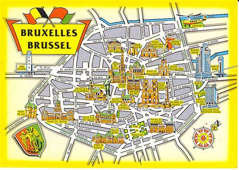 tourist map of brussels belgium